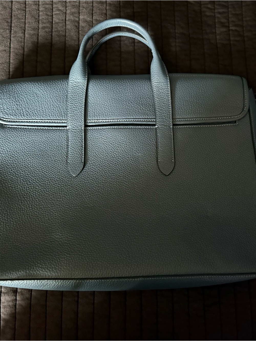 Coach Pebbled Leather Briefcase - Picture 2 of 5